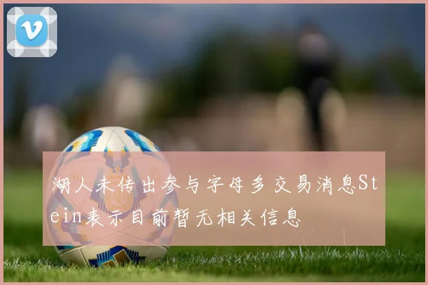 湖人未传出参与字母多交易消息Stein表示目前暂无相关信息